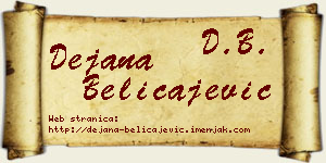 Dejana Beličajević vizit kartica